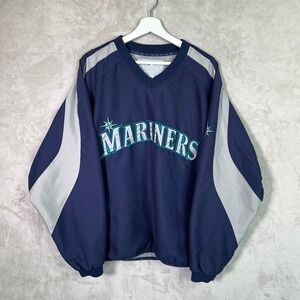 Seattle Mariners Pullover Windbreaker Jacket MLB Genuine Merchandise XL